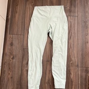 Mint Lululemon High Waisted Align Leggings, tag removed.